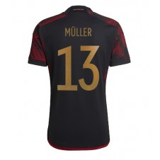 Tyskland Thomas Muller #13 Bortatröja VM 2022 Korta ärmar